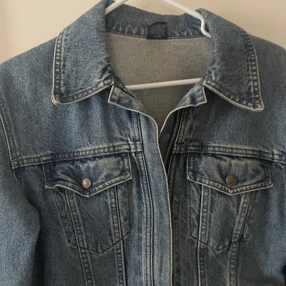 Vintage Harley Davidson womens Jeans Jacket Size S - rare vintage find - Picture 4 of 12